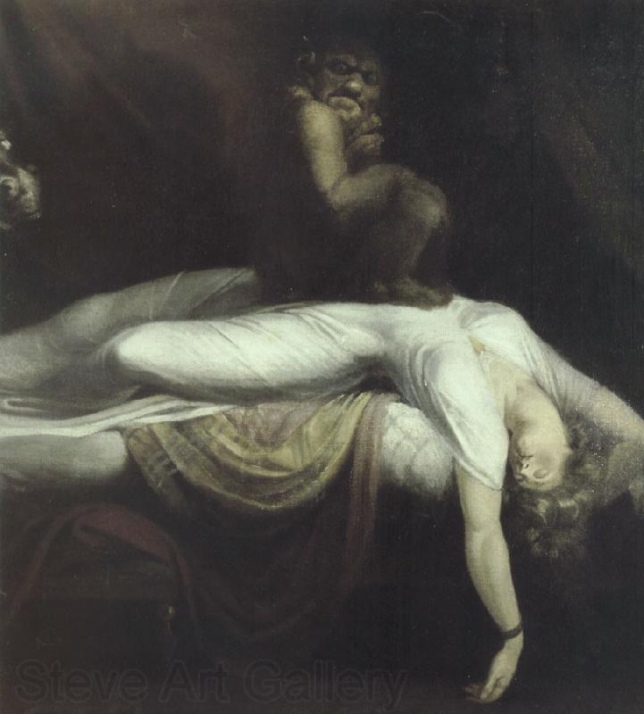 Johann Heinrich Fuseli cauchemar France oil painting art